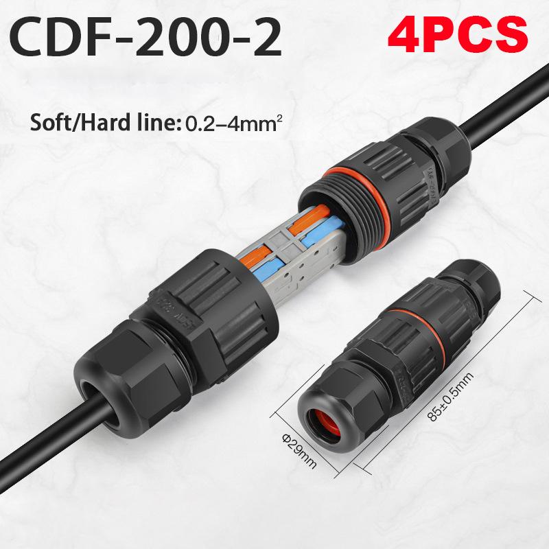 IP68 Wasserdichte Verbindungsdraht Schnellverbindung Wasserdichter Stecker 2/3 Pin Lötfrei LED Lampenverkabelung Außen Regensichere Klemme