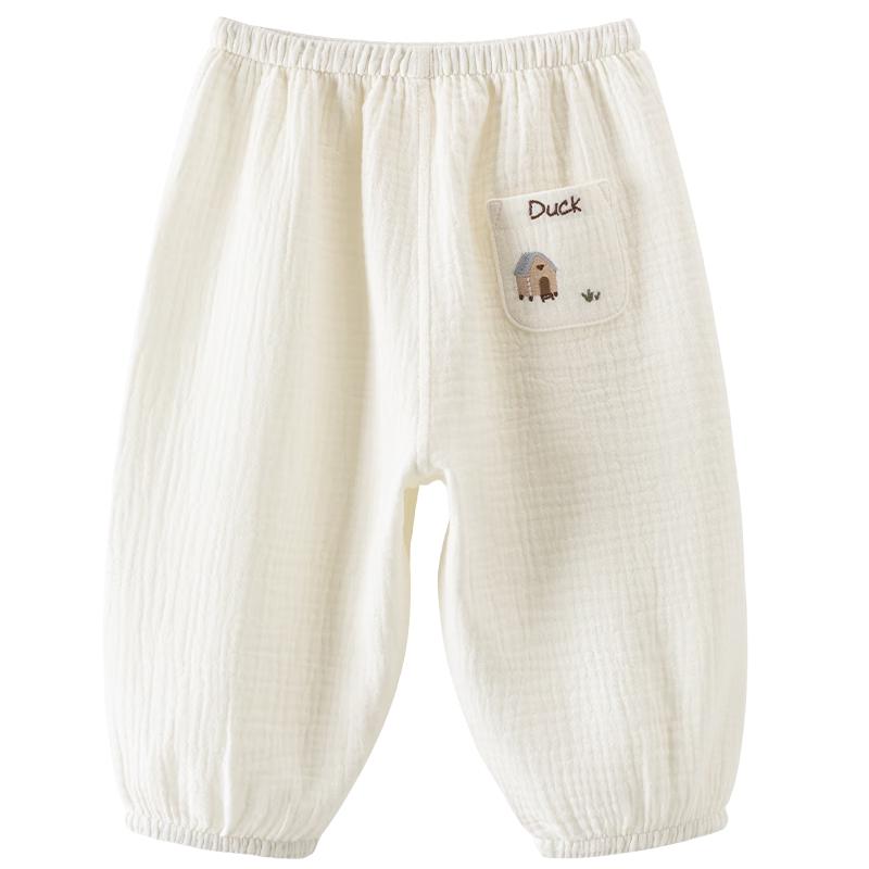 Guaiqi Bear Kids  Summer Pure Cotton Anti-Mosquito Pants 110