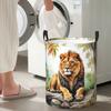 A Lion In A Forest Foldable Laundry Baskets Dirty Clothes Sundries Storage Basket Large Waterproof Box