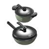 IBF Non-stick Wok and Micro-pressure Pot Set
