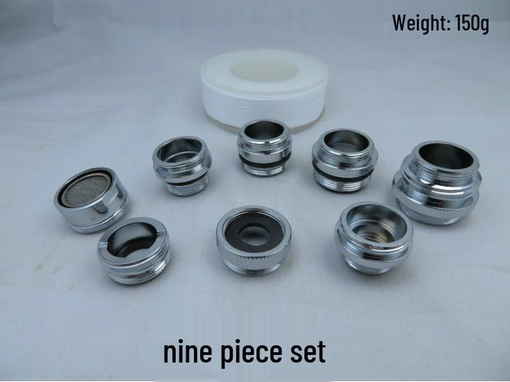 5-Piece Brass Female Faucet Aerator Adapter Set for Garden Hose Connection