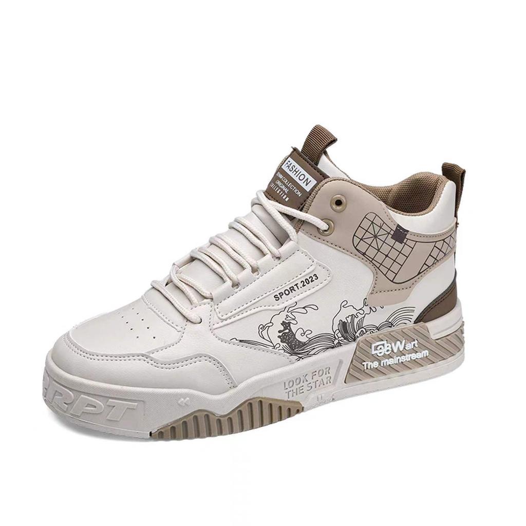 Kurze mittelhohe Herrenschuhe Frühling und Herbst neu nationaler Trend vielseitig Trend höhenverstärkende Board-Schuhe lässig Outdoor-Sportarten Tide s