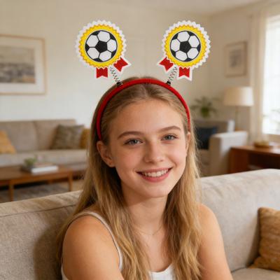 Voetbal Hoofdband Zacht Lichtgewicht Elastische Pasvorm Haarband Voetbalwedstrijd Aanmoedigingsattributen Wedstrijddag Training Fanbijeenkomsten Voetbal Accessoire