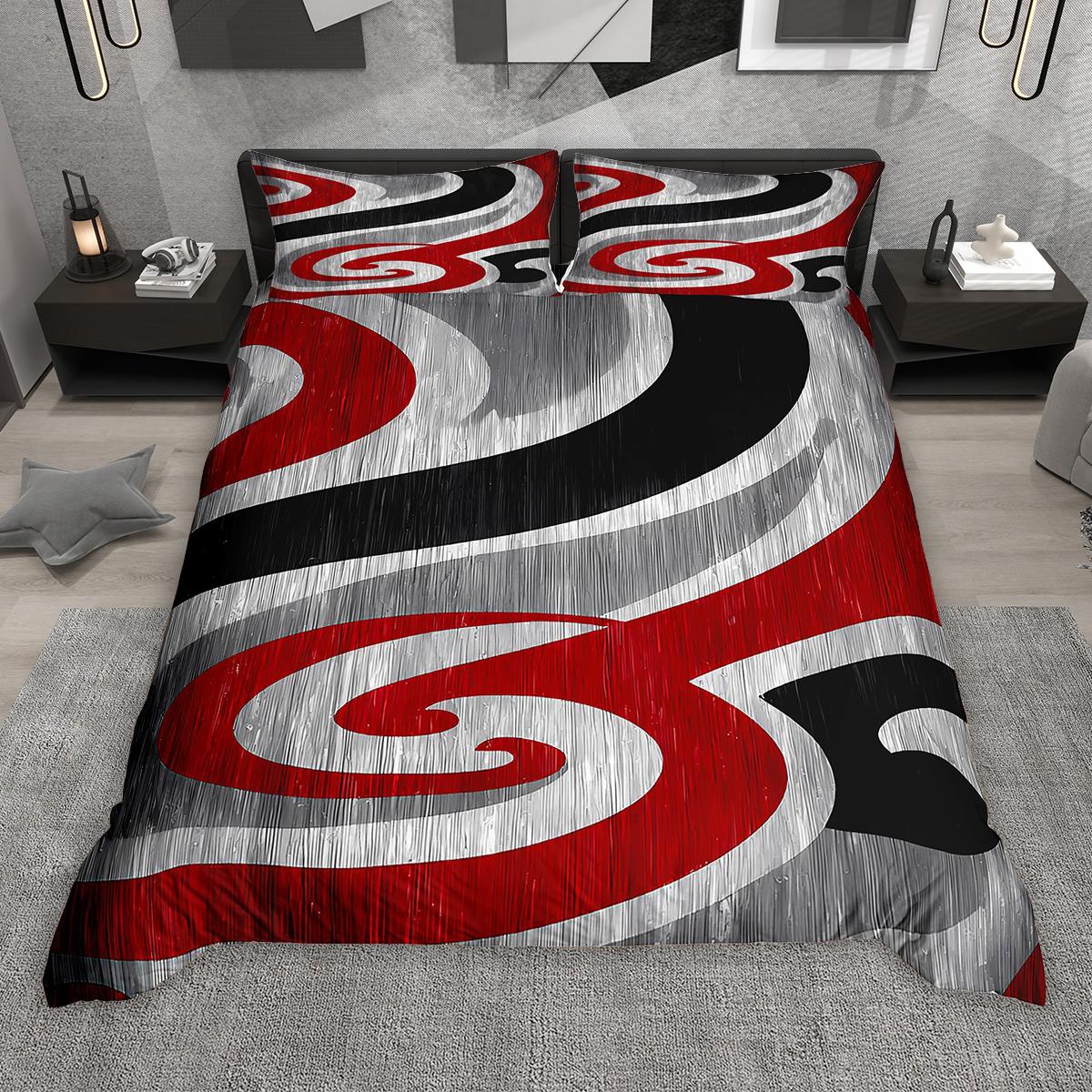 

Comforter Homewish Contemporary Geometric 2Pcs/3Pcs Modern Abstract Bedding Colorful Stripe Line Bed Set Comforter (quilt)-EU Single(135*200cm)3pcs