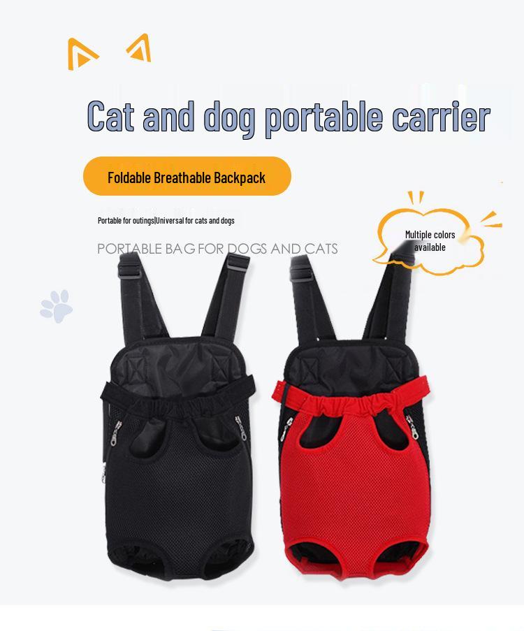 Pet Backpack: Breathable Mesh Travel Bag for Cats and Dogs