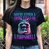 Waschbär Meme T-Shirt Schlauer Kerl oder ein Furz-Stinker lustiges Geschenk Unisex T-Shirt Schwarz