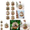 Charming Cartoon Style Acrylic Shell Dog Vehicle Decoration For Home And Holiday