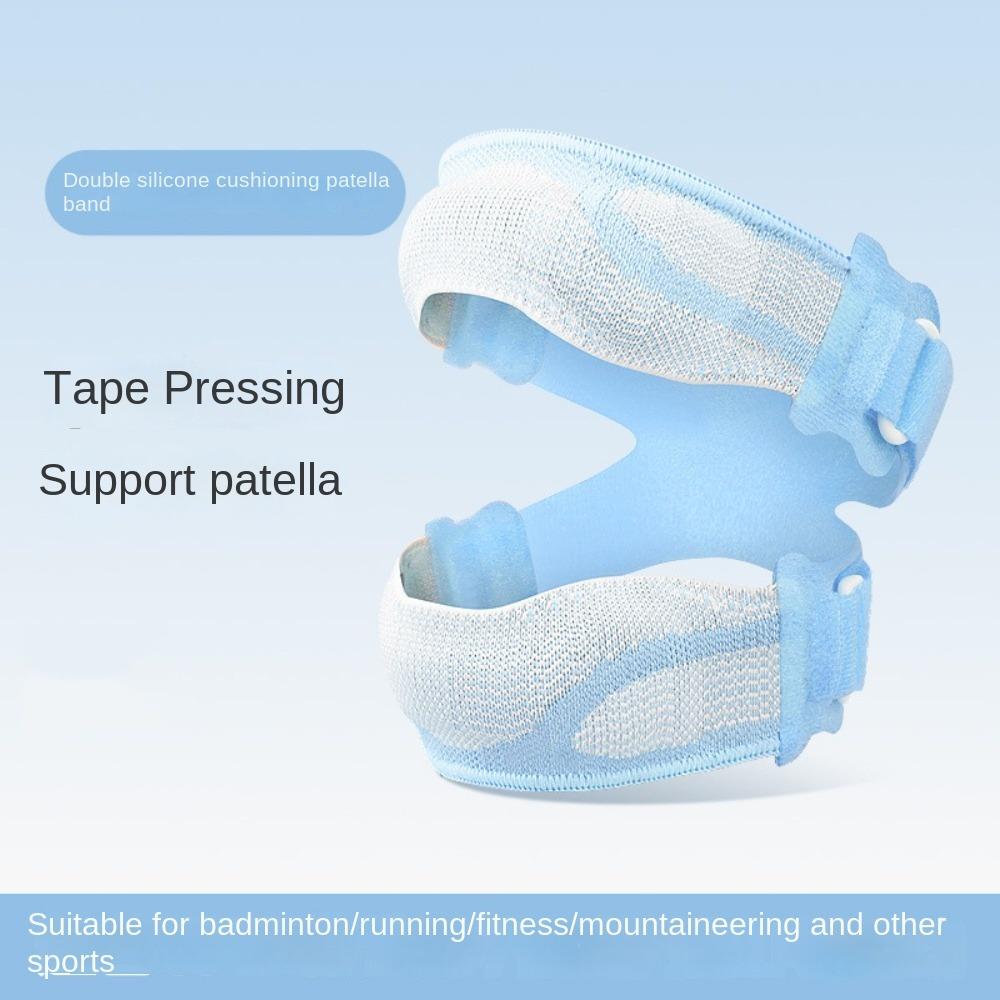 Double Silicone Patella Protect Band Adjustable Sports Knee Brace  Tennis