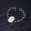 Mother of Pearl Gemstone : 925 Sterling Silver Handmade Multi Gemstone Bracelet Jewelry