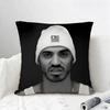 Rapper Marracash Cushion Cover Natural Linen Pillowcase Set AllinOne Decor for Sofa Bedroom  Chair