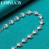 925 Sterling Silber Herz AAAAA Zirkon Armband für Frauen Fashion Party Schmuck
