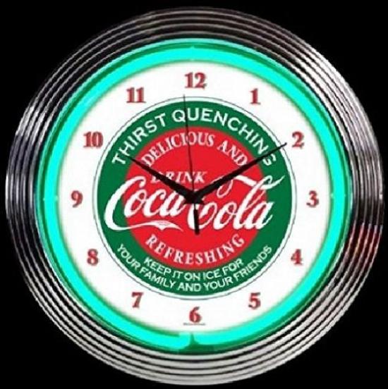 

Неоновые часы Ретро настенные часы Coca-Cola [Предмет] серебряный