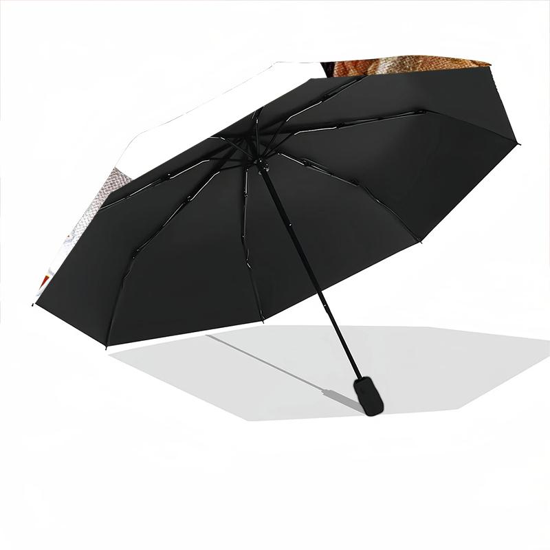 1pc John Wayne's Golden Age Umbrella Portable Folding Umbrella Iron Frame Hole Bone Structure Outdoor Home Umbrella