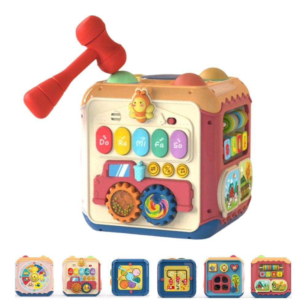 Sorting Function Toddler Hand Drum Toy Developmental Music Plaything Box Baby Activity Cube  Baby