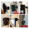 1 Pair Speaker Wall Mount Bracket ABS Plastic Holder Shelf 5KG Load Capacity for Home
