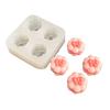4 Peças Molde de Silicone de Grau Alimentício para Fabricante DIY de Pingentes e Chaveiros Fofo Donut Cachorro Chinelo Decoração de Bolo Molde de Cera de Geléia de Fácil Liberação
