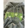 Star Corduroy Cardigan Jacket, Women's Spring and Autumn Loose Trendy Brand Street Hoodie