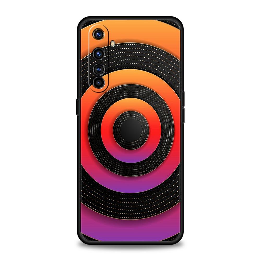 Retro Circular Totem Design Soft TPU For Realme 13 12 11 10 9 Pro Plus GT3 GT2 C21 C25 C35 C53 C55 C67 Pro 5G Phone Case Cover