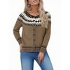 Fair Sweaters For Women Neck Loose Fit Button Up Chunky Sweater Open Front Casual Fall Knit Jacket