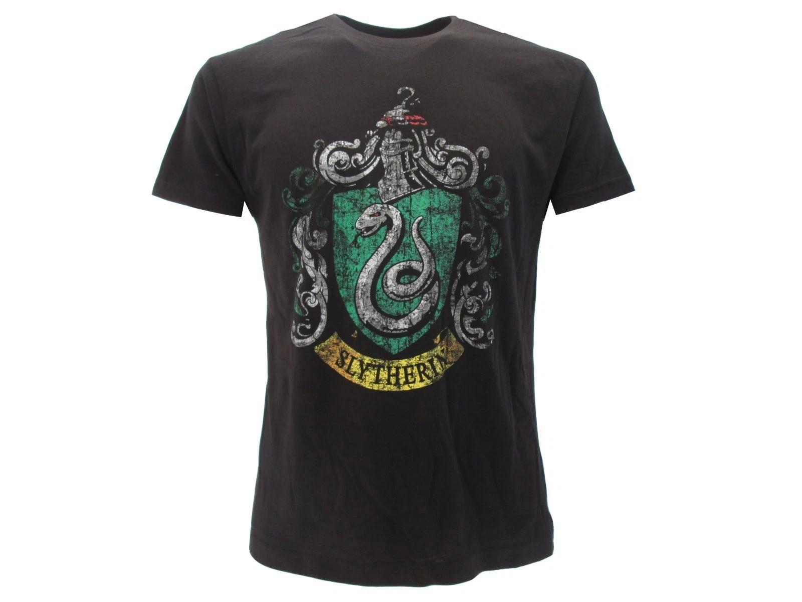 Harry Potter Casa Slytherin Official Logo Warner Bros. Patch T-Shirt 2XL
