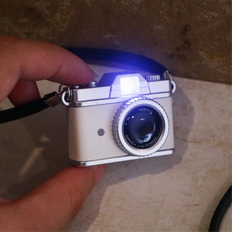 Miniature Camera Pendant Keychain With Light And Sound Detail Compact Size Ornament For Daily Use Gifting