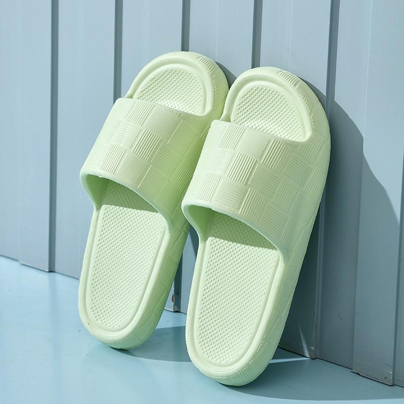 EVA slippers for women's home summer bathroom non-slip soft sandals for men to wear outside, stepping on shit slippers for bathing women