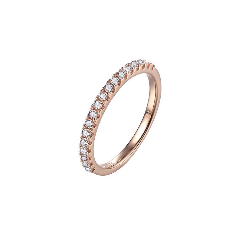 Fashionable Geometric Rhinestone Star Stackable Ring for Women - Versatile Accessory for Commuting