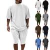 Completo Due Pezzi Casual Larga T-shirt Monocolore Oversize e Pantaloncini da Uomo