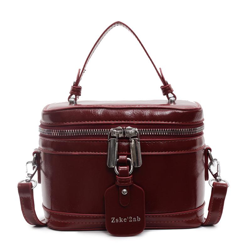 Premium sense hand carry small square bag women 2025 new fashion shoulder bucket bag trendy niche explosion messenger box bag