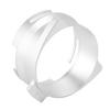 Dosiertrichter Aluminiumlegierung Spritzwassergeschützt Drehbar Kaffeedosierring für 54mm Siebträger Silber