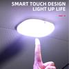 1PCS LED Touch Light Mini Wireless RGB Atmosphere Light USB Charging Auto Roof Ceiling Reading Lamp Car Interior Lighting 5V
