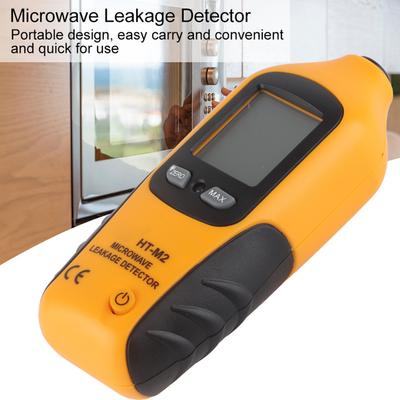 HT M2 Digitales LCD-Display Mikrowellenleckdetektor Hohe Genauigkeit Strahlungsmessgerät Tester 2450MHz Mikrowellendetektor