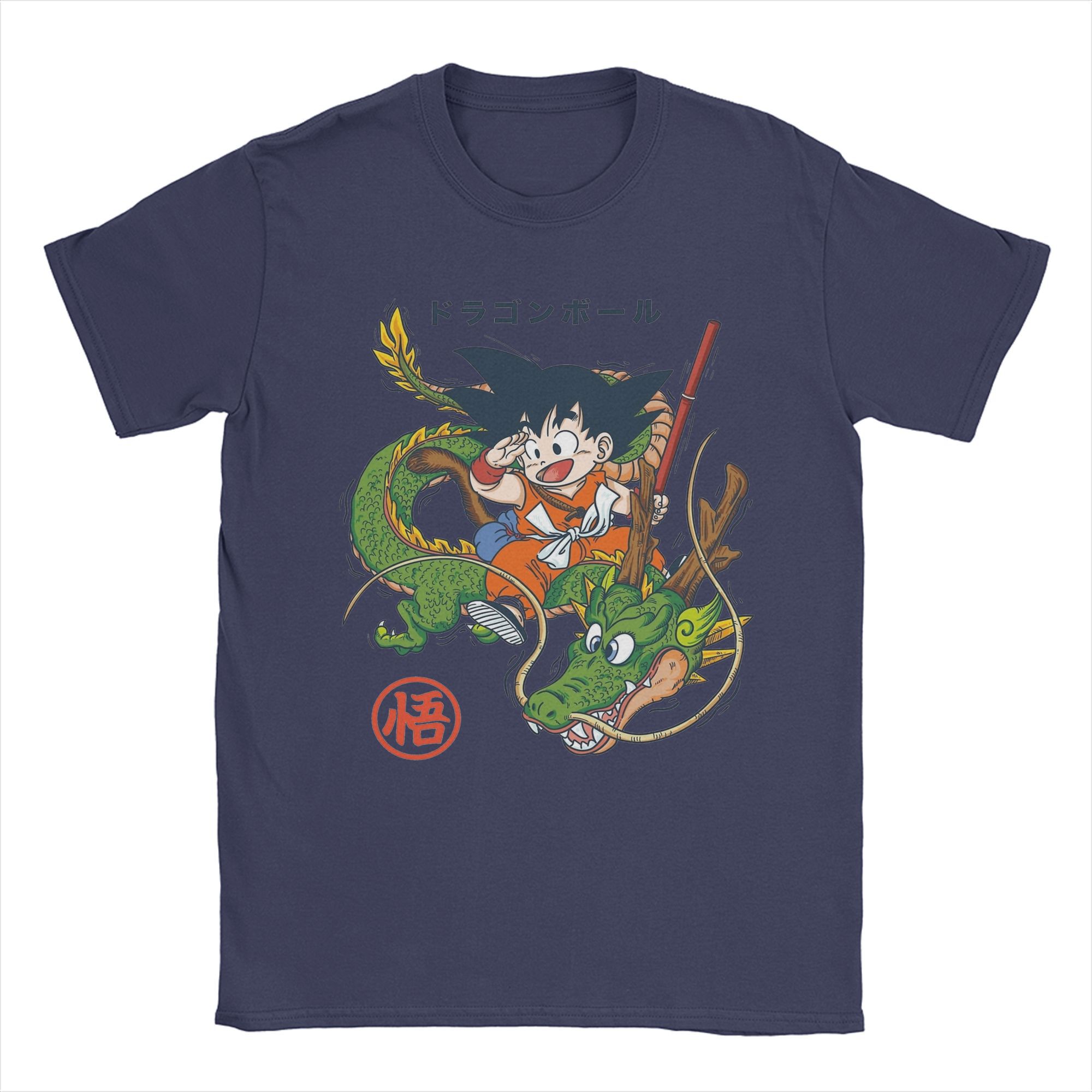 

Dragon Ball Men Women Goku Shenron T Shirts DBZ Clothing Novelty Short Sleeve Crew Neck Tee Shirt Gift Idea T-Shirts 4XL темно-синього кольору