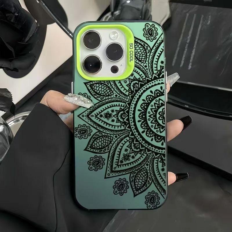Premium pattern is suitable for Apple 15Pro mobile phone case, premium colored silver 14/13/12/11 luxury XR high value