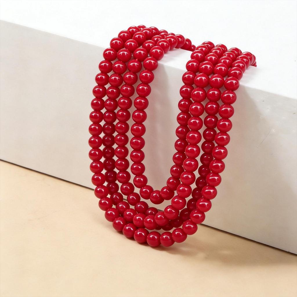 Red Agate and Olive Green Hetian Chalcedony Semi-Finished Loose Beads
