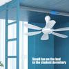 Foldable Mini USB Ceiling Fan with Remote Quiet Operation For Camping Travel Office Dormitory