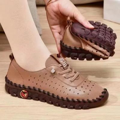 Women Loafers Pu Leather Oxford Soft Sole Flats Casual Ladies Non-Slip Comfortable Mother Shoes Fashion Sneakers Mujer