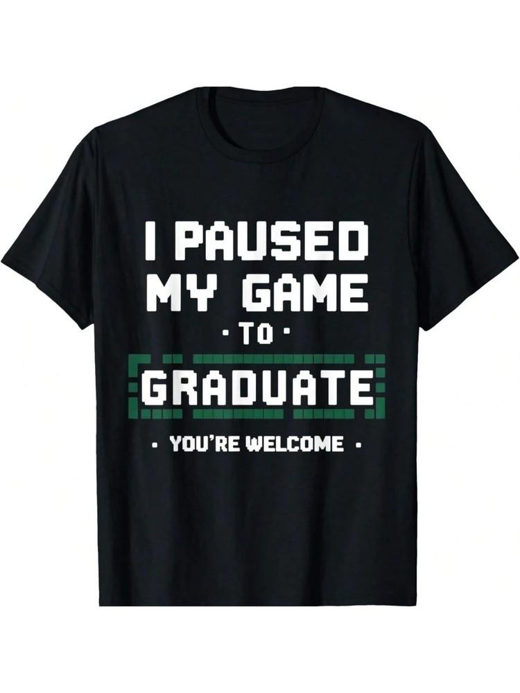Funny Gamer Graduate Graduation T-Shirt Unisex T-Shirt L