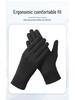Men's Windproof Touchscreen Ski and Running Gloves - Non-Slip Outdoor Sports Gear for Spring and Autumn.