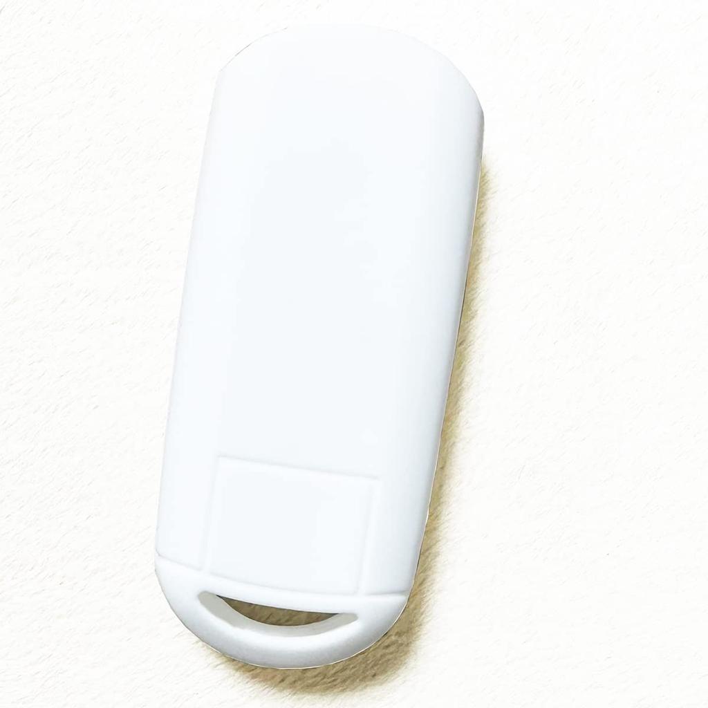 IKT Smart Key Silicone Cover for Mazda Cars, 2 Buttons, White, CX5, CX3, Demio,