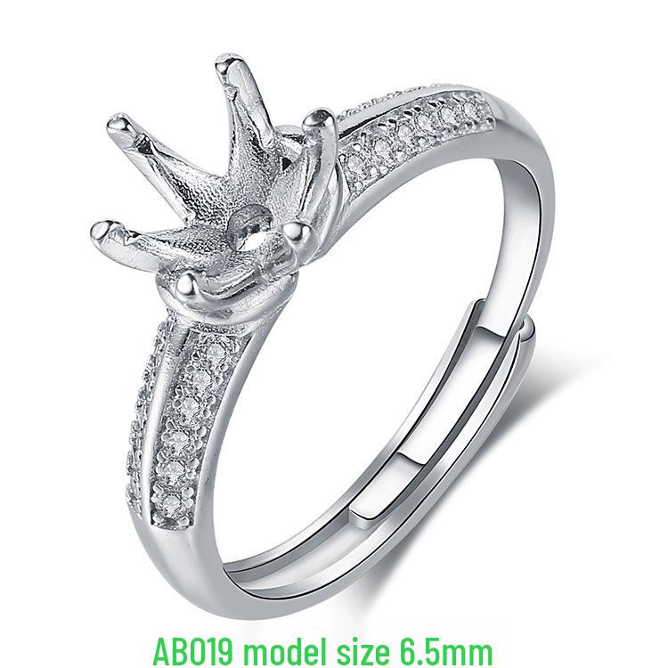 

Овальные оправы для колец из серебра с покрытием 18-каратным золотом для мужчин и женщин с инкрустацией жадеитом и янтарем Adjustable Open Size