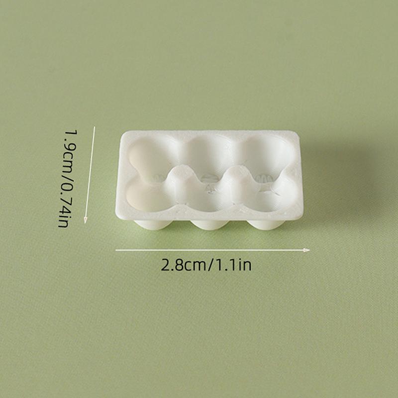 1/12 Miniatur-Eierkarton Eierbox Modell Küche Eier Lebensmittel Dekoration Lebensszene Dekor Zubehör