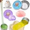 7 Colors  Liquid Mud, Slime Bubble Gel Stress Relief Toy, Elastic Glass Transparent Crystal Mud,  Diy Clay