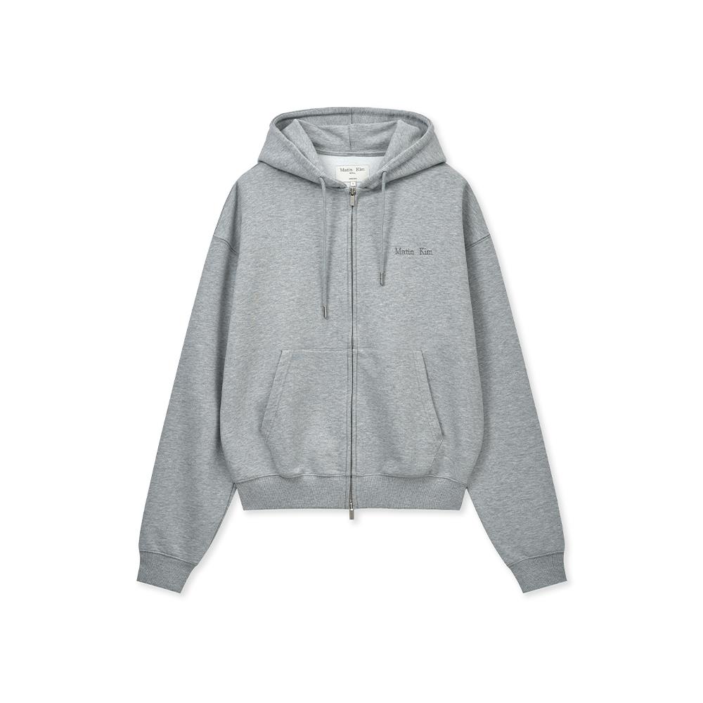 [Matinkim] Back Logo Essential Hoody Zip