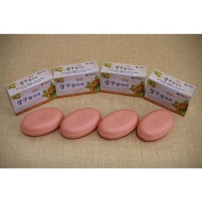 LG Household & Health Care Apricot Massage Soap 4-pack Facial Cleansing Soap