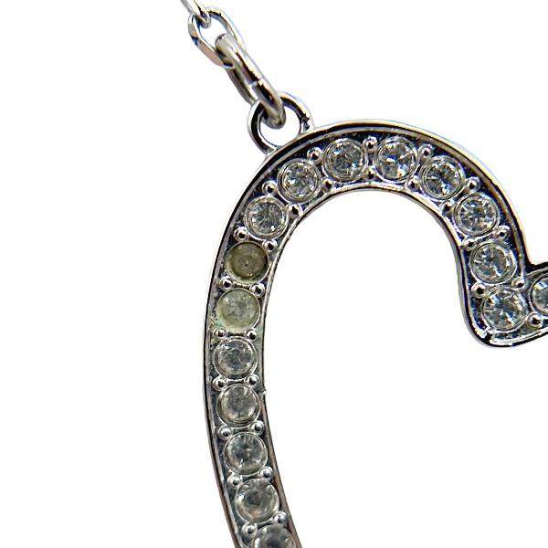 Swarovski Heart Necklace Earring  Silver Women Used