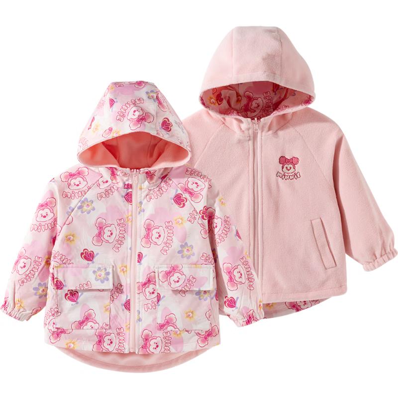 Disney Kids  Spring/Autumn Reversible Hooded Outdoor Jacket 110