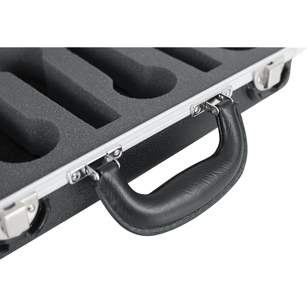Gator Cases GM Microphone Series Lightweight PE Hard Case for 6 Dynamic Microphones