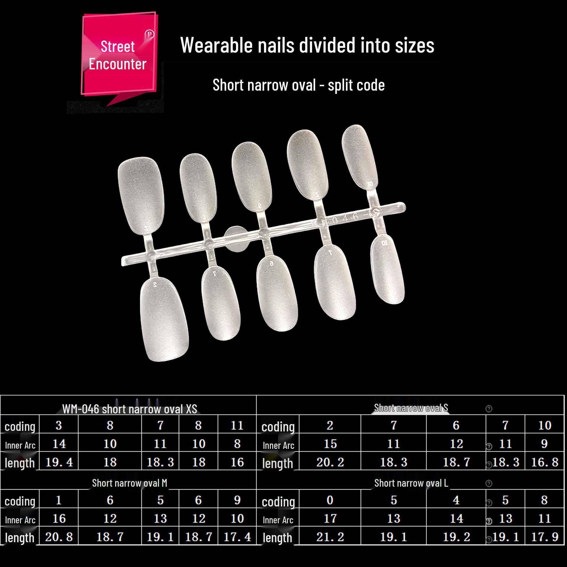 

Уличные Накладные Ногти Ручной Работы Короткие и Длинные Овальные