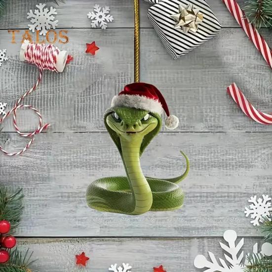 Vánoční přívěsek Ornament Kreslený styl závěsný doplněk Vánoční stromek, odolný proti vyblednutí, se šňůrkou Univerzální dekorace